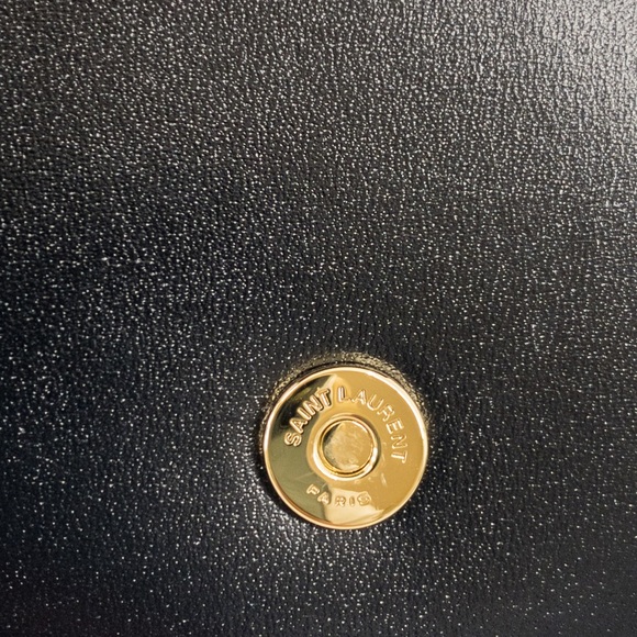 Saint Laurent Monogram Leather Chain Wallet - Picture 11 of 13